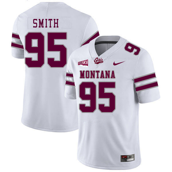 Montana Grizzlies #95 Dylan Smith College Football Jerseys Stitched Sale-White